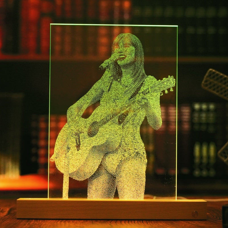 Custom Cracked Glass Portrait