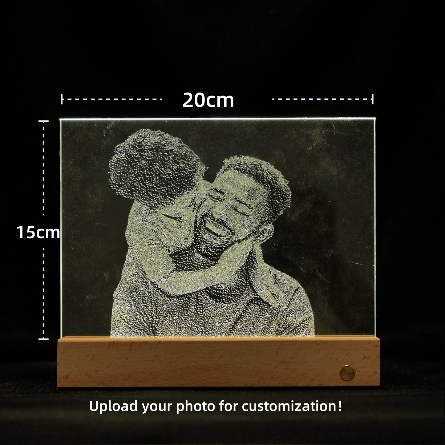 Custom Cracked Glass Portrait