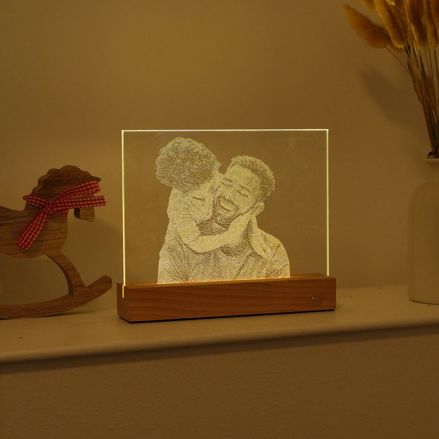 Custom Cracked Glass Portrait