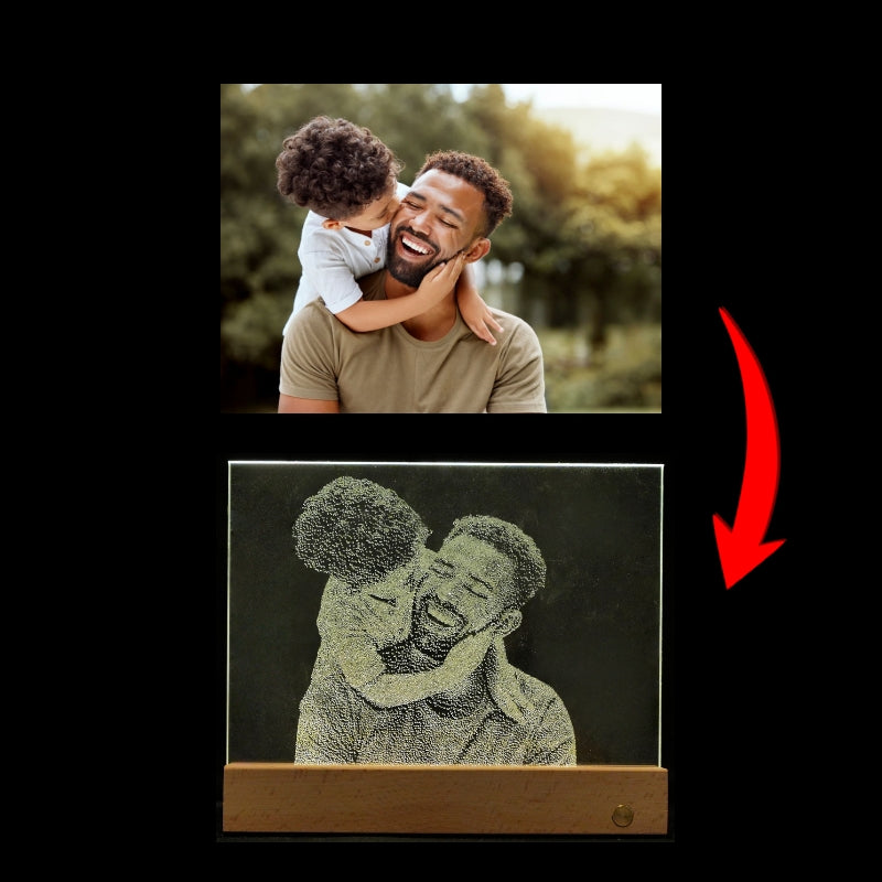 Custom Cracked Glass Portrait