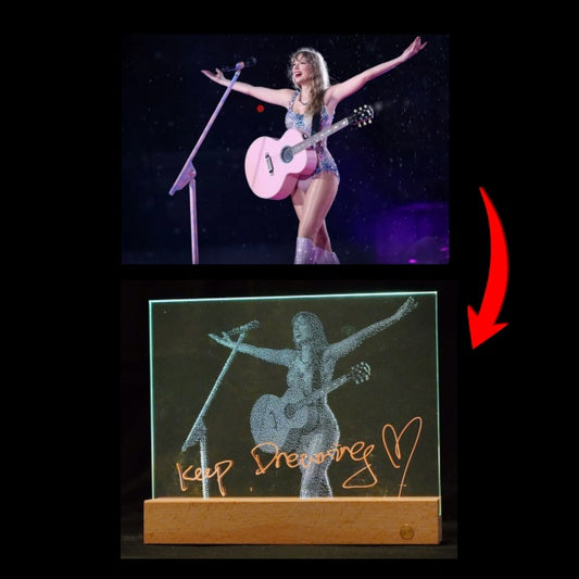 Lover Eras Tour  Hammered Glass Art
